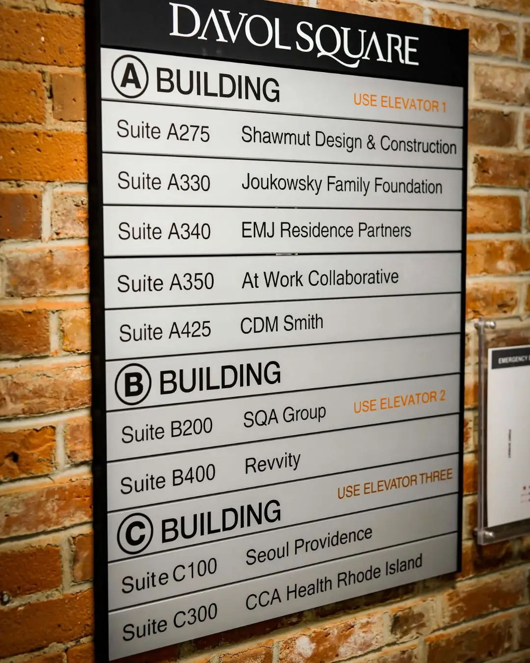 Interior Directional Sign